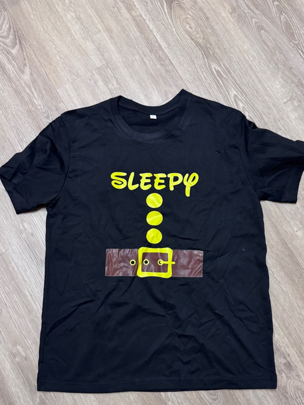 Sleepy Graphic Black Short-Sleeve T-Shirt